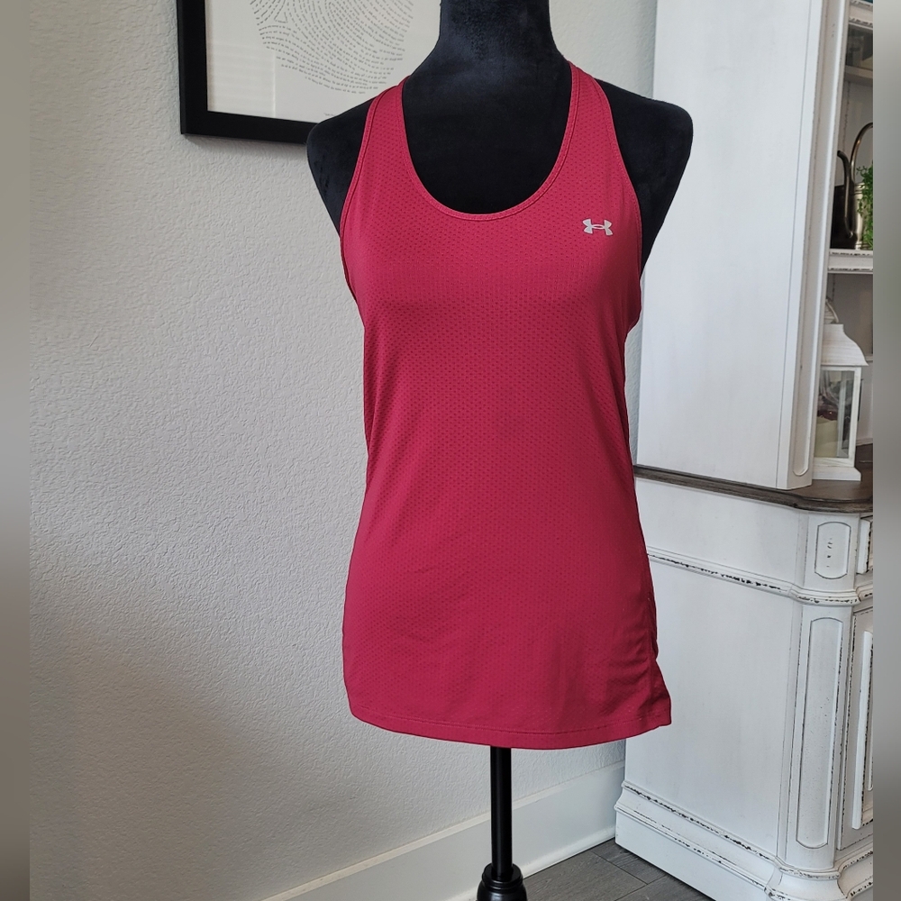 Under Armour Women's Racerback Tank Top Red Small